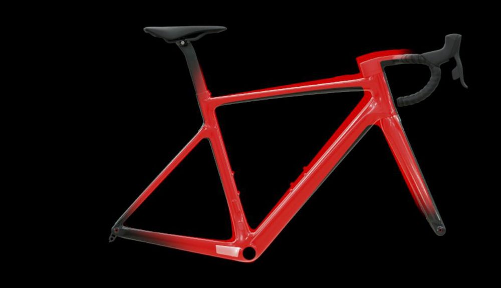 Comparativa entre los cuadros Addict eRide (rojo) y la Addict RC (sombreado) Comparativa entre los cuadros Addict eRide (rojo) y la Addict RC (sombreado)