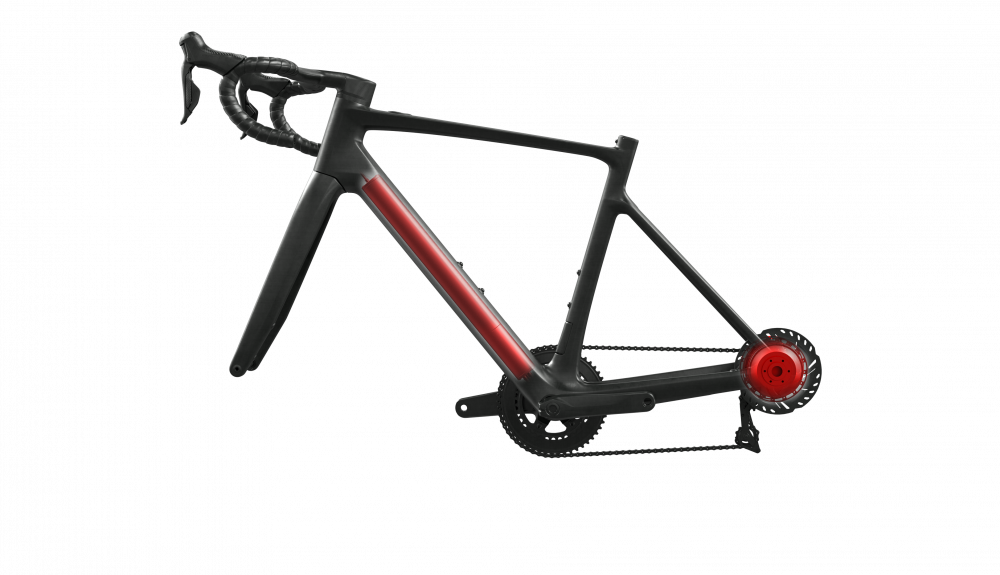 ADDICT eRIDE battery with drive unit Transparent 3D rendering SCOTT Sports ADDICT eRIDE battery with drive unit Transparent 3D rendering SCOTT Sports