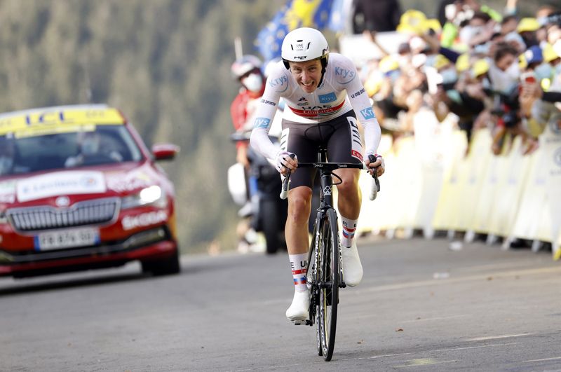 Pogacar no solo batió a Roglic, sino que arrasó en la crono por delante Van Aert o Dumoulin Pogacar no solo batió a Roglic, sino que arrasó en la crono por delante Van Aert o Dumoulin
