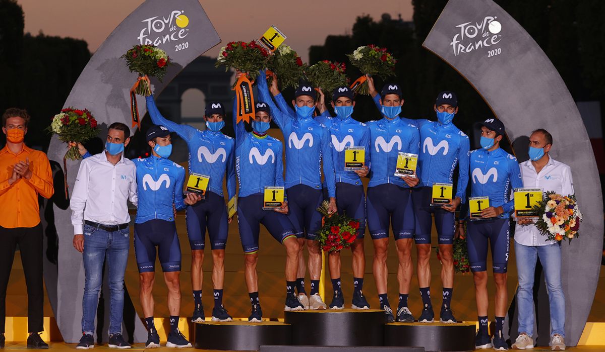 Por tercer año consecutivo el Movistar Team ganó la clasificación por equipos. 