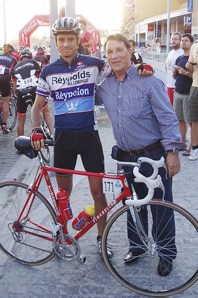 En la "Perico" con la Pinarello Réplica