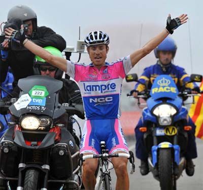 La Vuelta 09: 14ª etapa. Cunego lo borda y Valverde se atempera