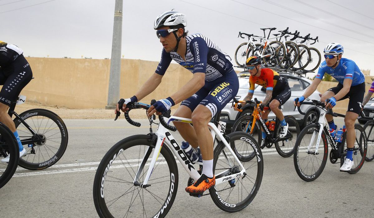 José Manuel Díaz (Nippo Delko), en una imagen del pasado Saudi Tour. Foto: Bettini Photo