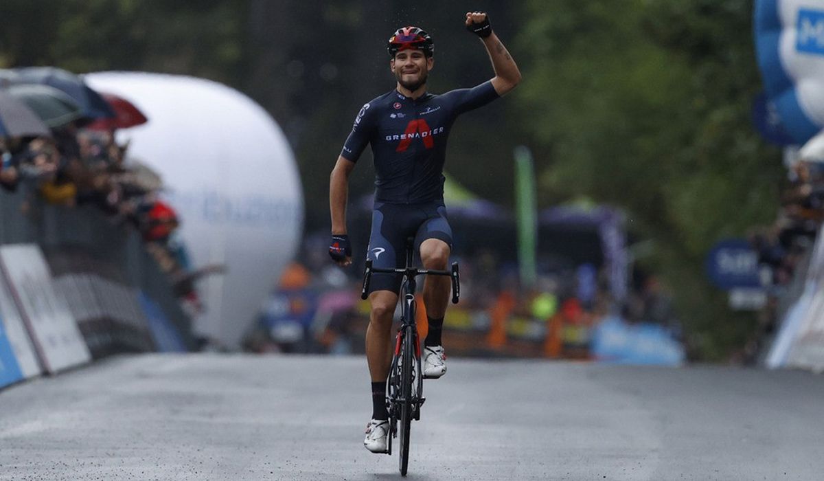 Filippo Ganna, brillante ganador de la 5ª etapa del Giro. Foto: Bettini Photo