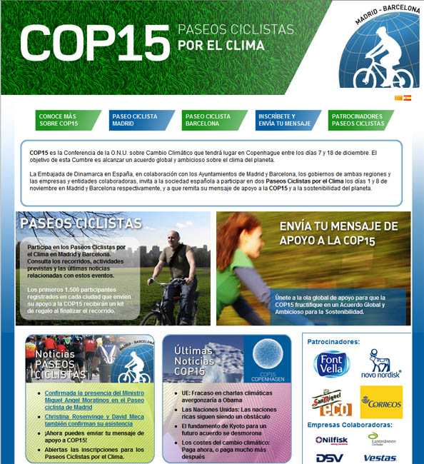 Paseo ciclista por el clima