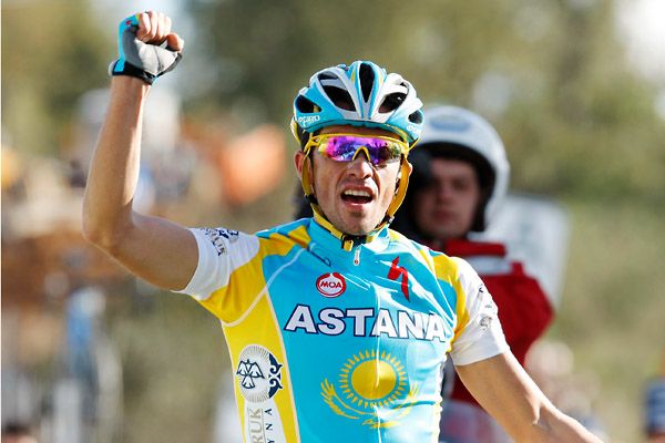 Todas las fotos Vuelta al Algarve. 3º etapa:Primer disparo de Contador
