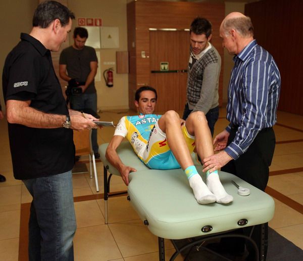 Contador estudia mejoras en su posición en la bicicleta Contador estudia mejoras en su posición en la bicicleta