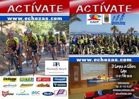Todo a punto para el Campus de Ciclismo de Calpe