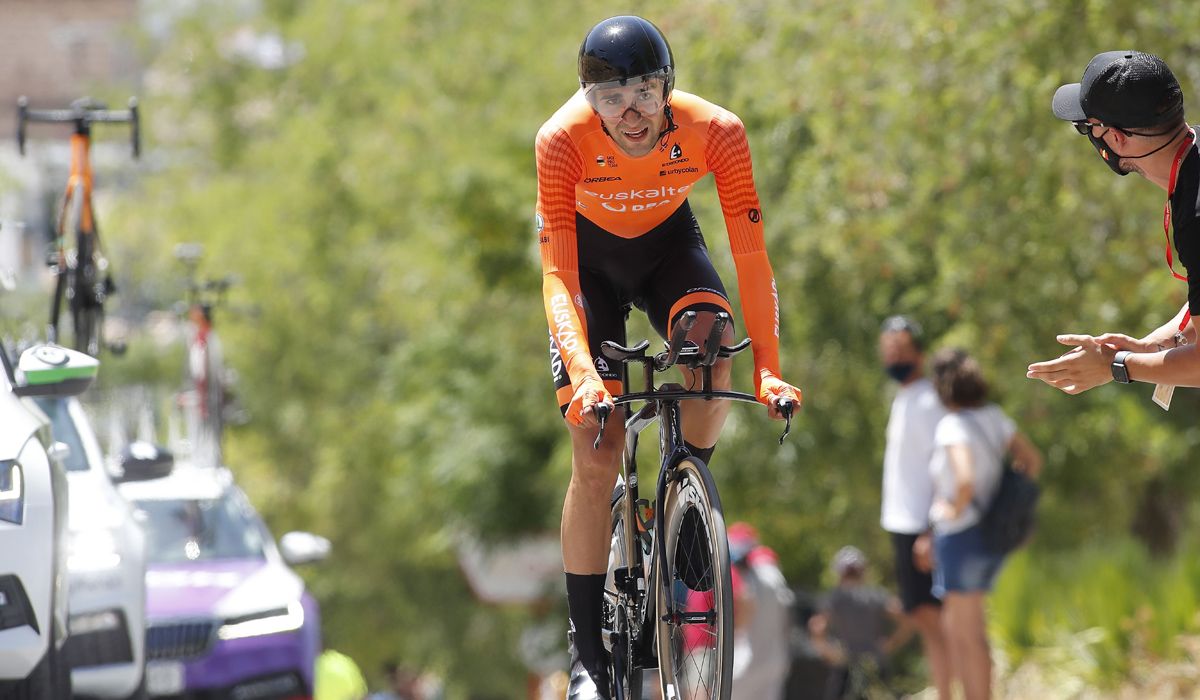Diego López durante el Campeonato de España contrarreloj. Foto: Photo Gómez Sport
