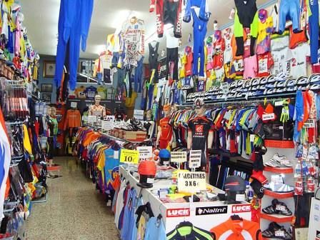 Marco ciclista, tienda-museo del maillot