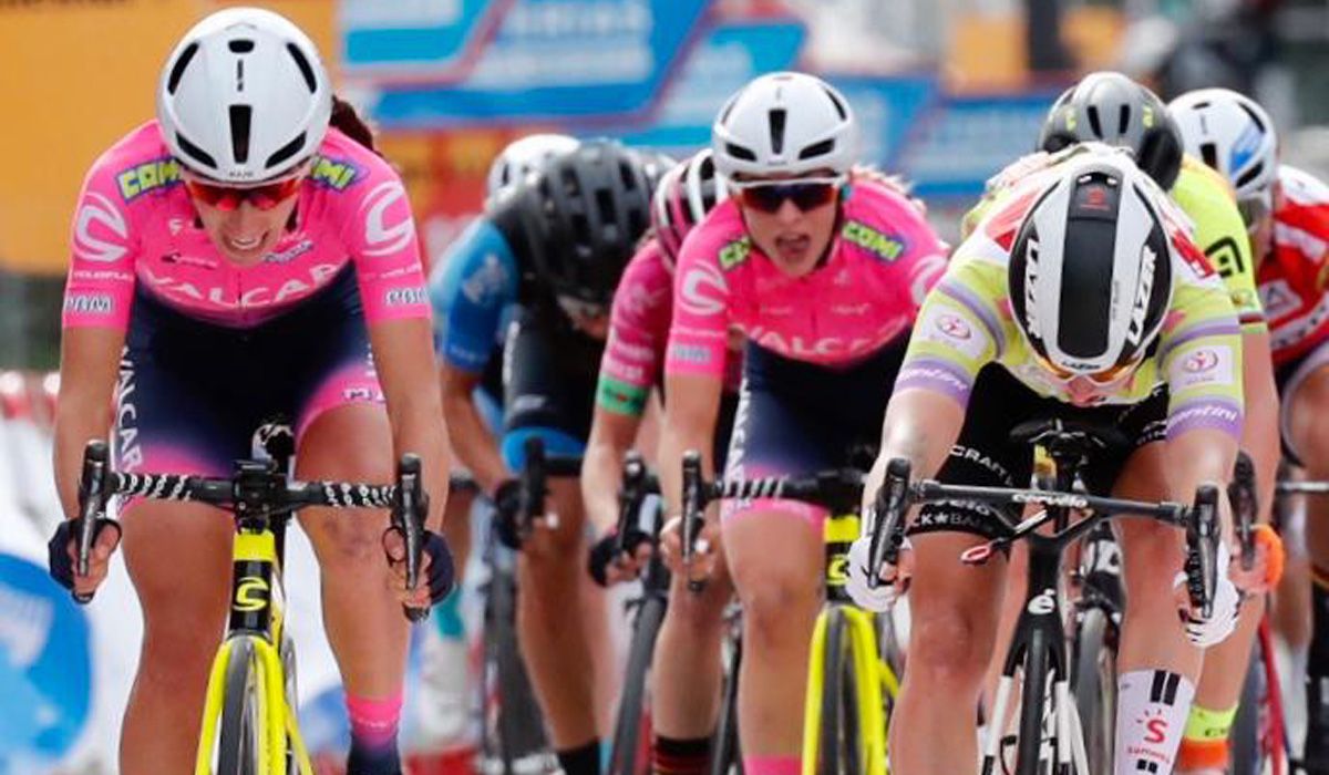 Elisa Balsamo se impuso en el sprint de Madrid a Lorena Wiebes