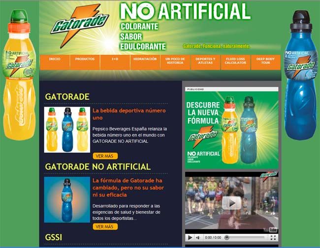 Gatorade inaugura "No Artificial" Gatorade inaugura "No Artificial"