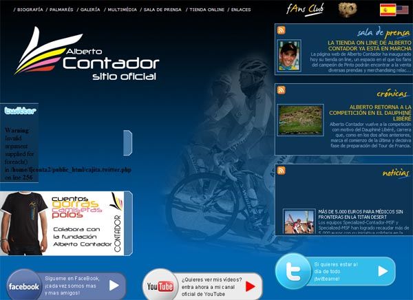 Contador estrena tienda online