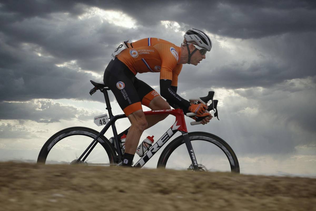 Pieter Weening, durante el último Campeonato del Mundo, defendiendo los colores de su selección.