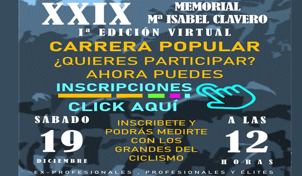 La XXIX edición del Memorial Clavero se celebrará de manera virtual 