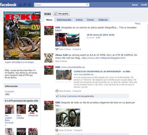 Bike también en Facebook