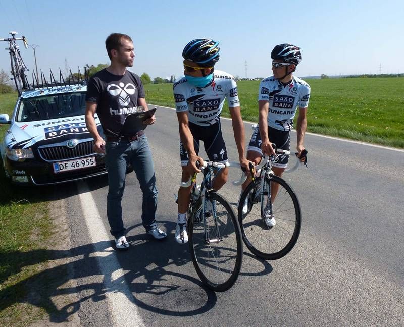 Contador: "Tenía muchas ganas de venir a la Flecha" Contador: "Tenía muchas ganas de venir a la Flecha"