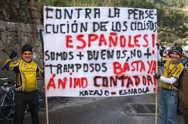 Marcha Ciclista en apoyo a Alberto Contador