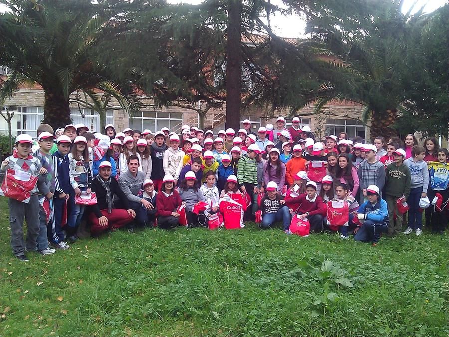 Un colegio cántabro recibe la visita de Egoitz García Un colegio cántabro recibe la visita de Egoitz García