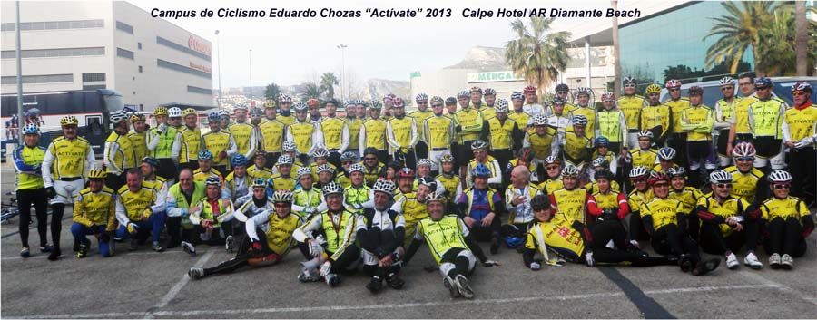 Finalizó el VIII Campus de Ciclismo Eduardo Chozas Actívate Calpe 2013