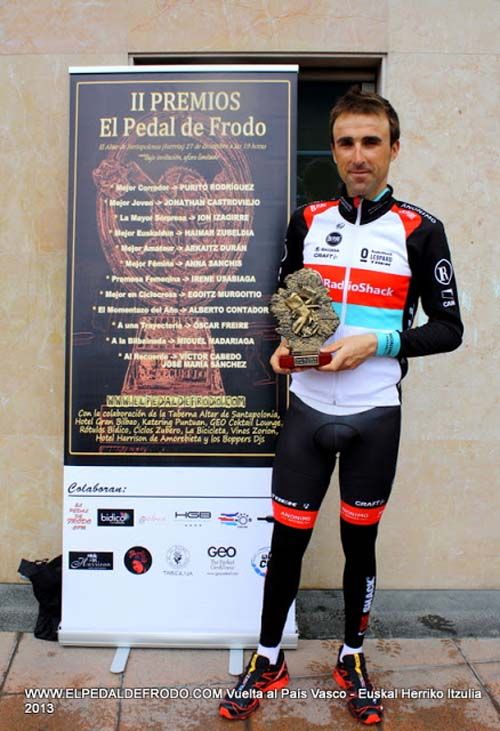 Haimar Zubeldia recoge su Premio El Pedal de Frodo 2012 Haimar Zubeldia recoge su Premio El Pedal de Frodo 2012