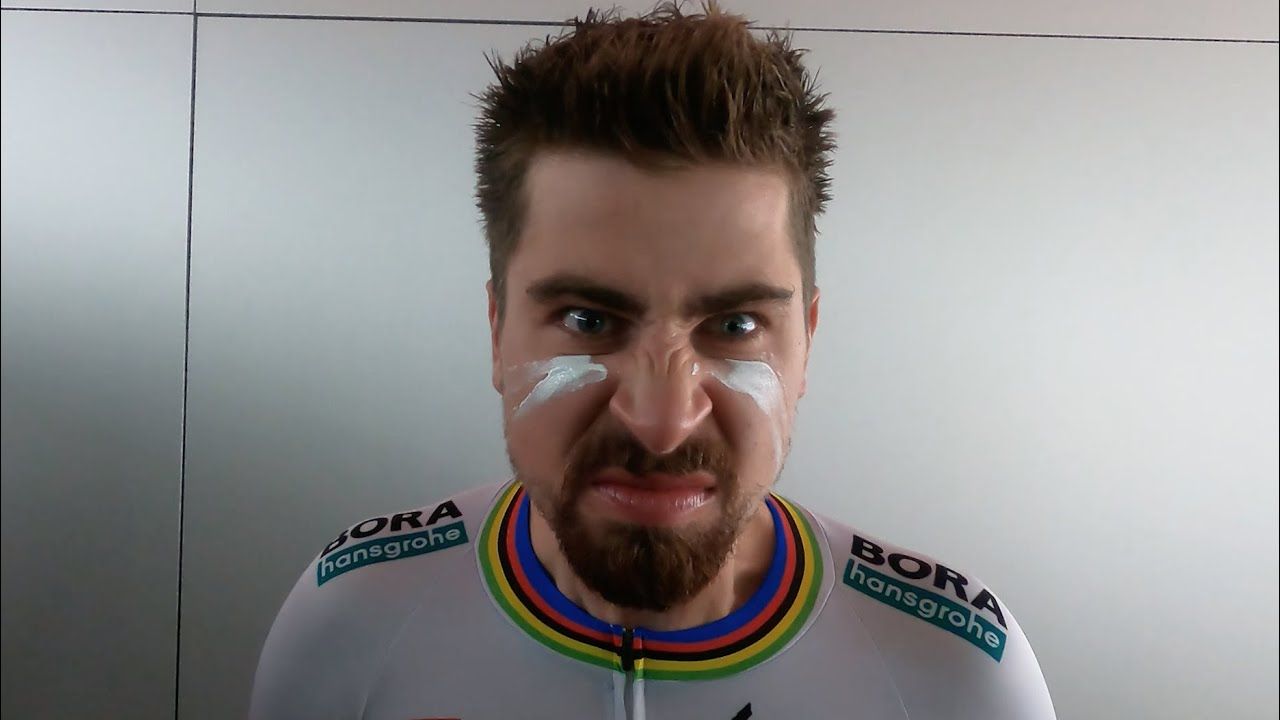 El nuevo spot de Peter Sagan y el Bora: 'pinturas de guerra' para presentar el maillot 2021.