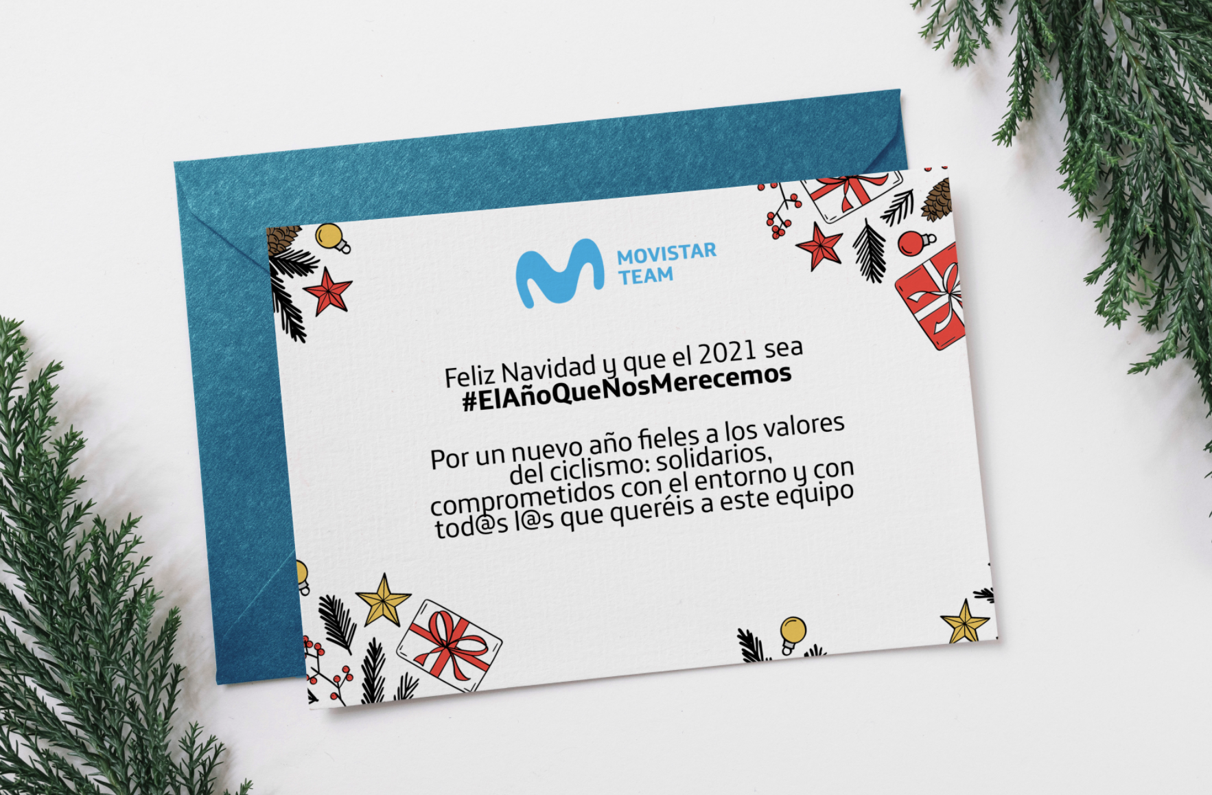 No te pierdas la especial felicitación de Navidad del Movistar Team.