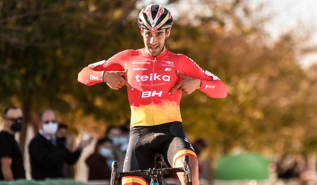 Felipe Orts, campeón de España de ciclocross en 2019 y 2020. Foto: Teika UCI Team