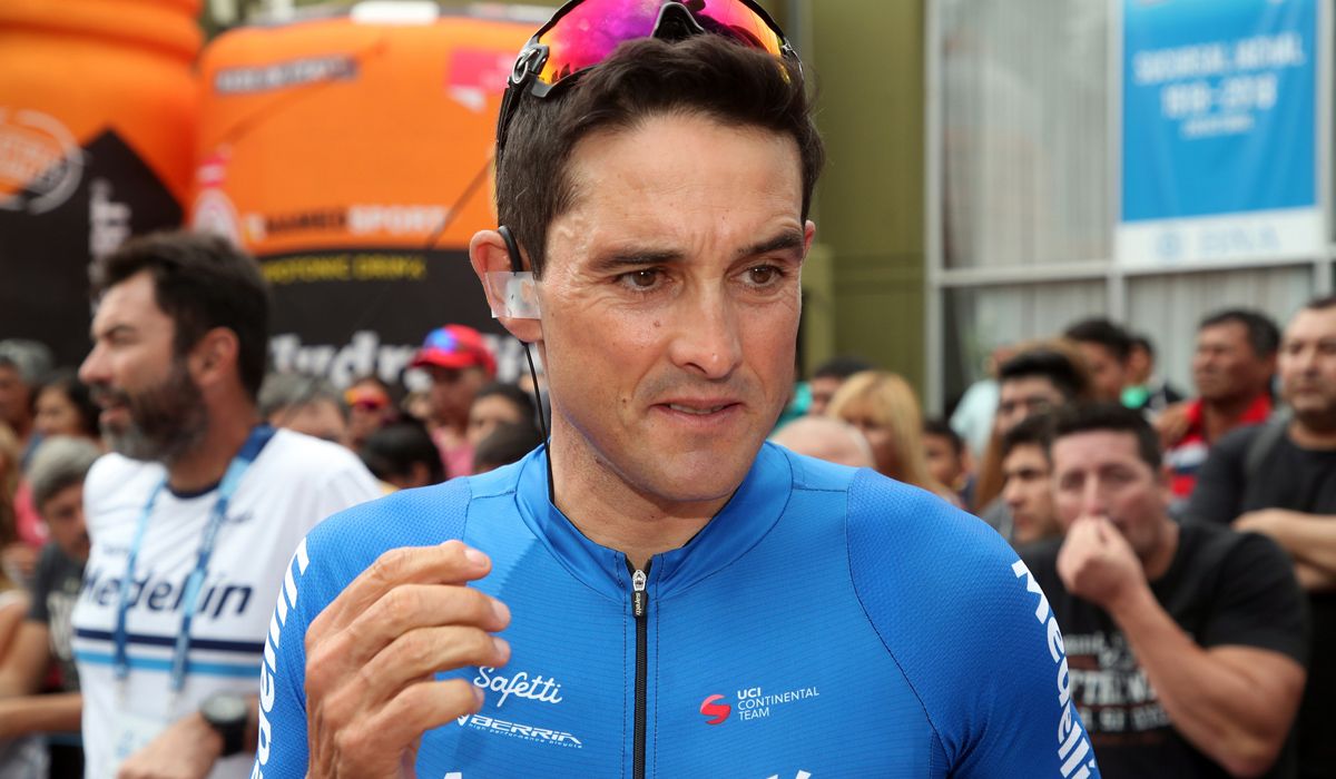 Óscar Sevilla en una imagen de la Vuelta a San juan 2020. Foro: Bettini Photo