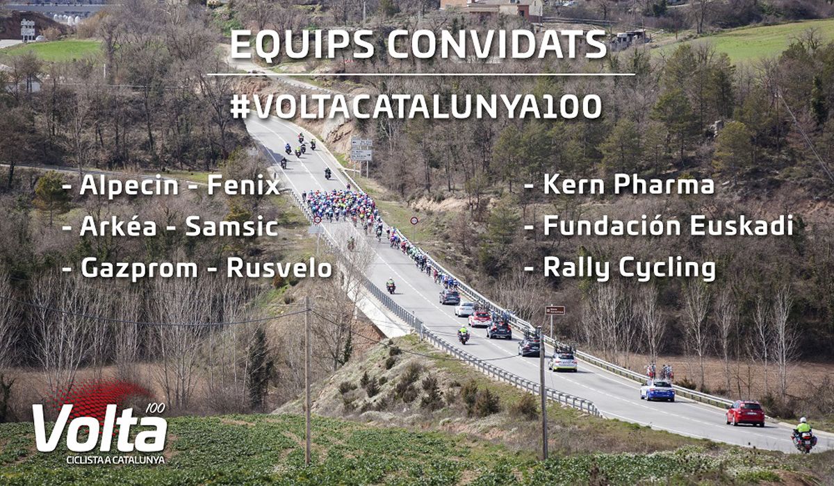 La Volta a Catalunya anuncia los equipos invitados para su 100ª edición