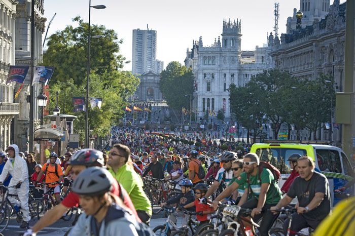 Madrid se llena de bicis