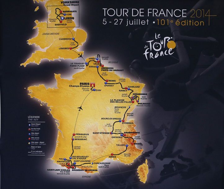 Presentación del Tour de Francia 2014: Recorrido y perfiles