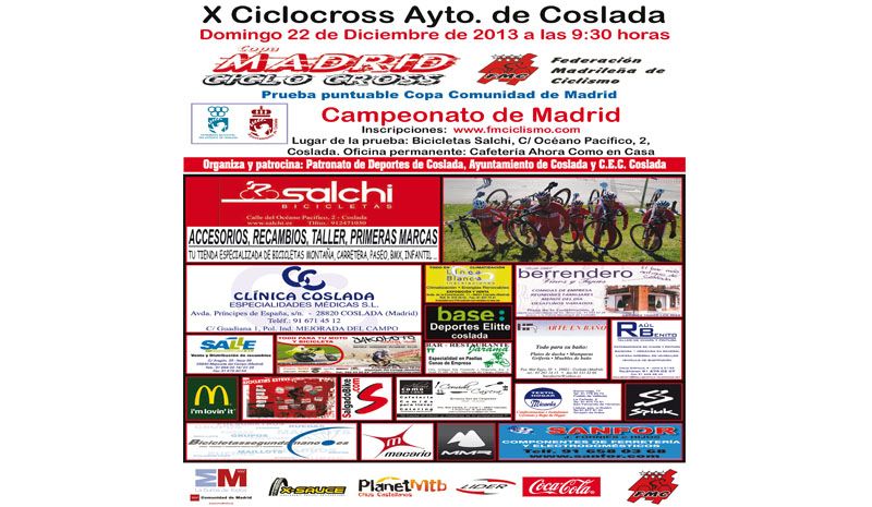 El Campeonato de Madrid de ciclocross se decide en Coslada