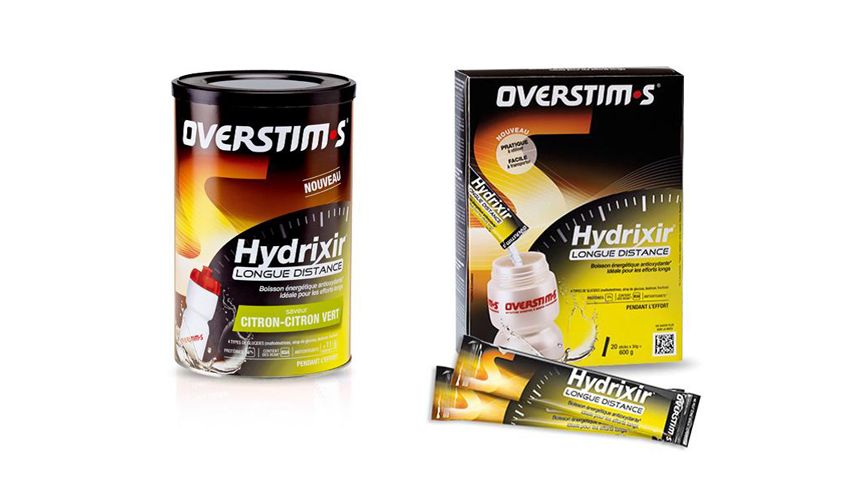 Bebida energética Hydrixir para larga distancia de Overstim.s