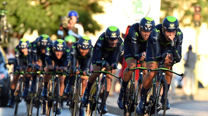 Vuelta a España 2014. Etapa 1. Movistar deslumbra en la apertura