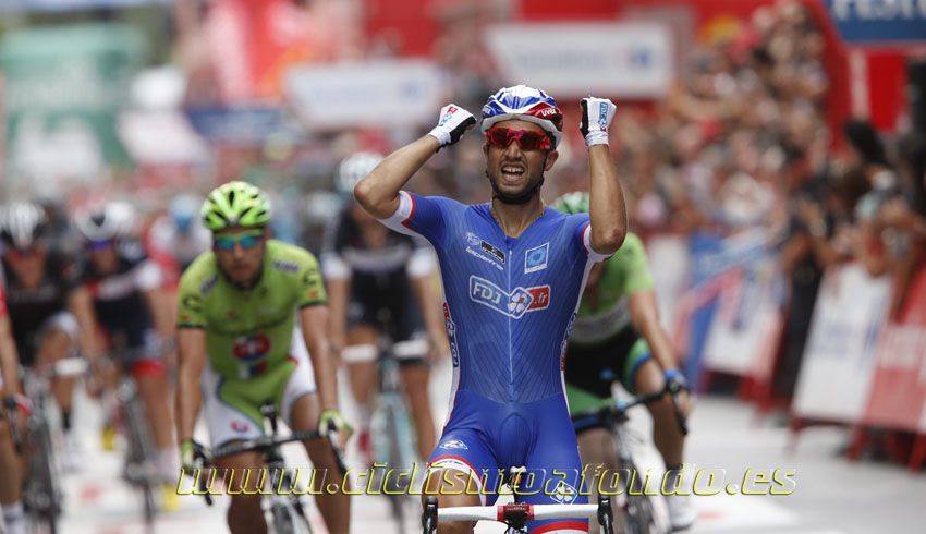 Vuelta a España 2014. Etapa 8. El viento de Albacete pone contra las cuerdas a Quintana