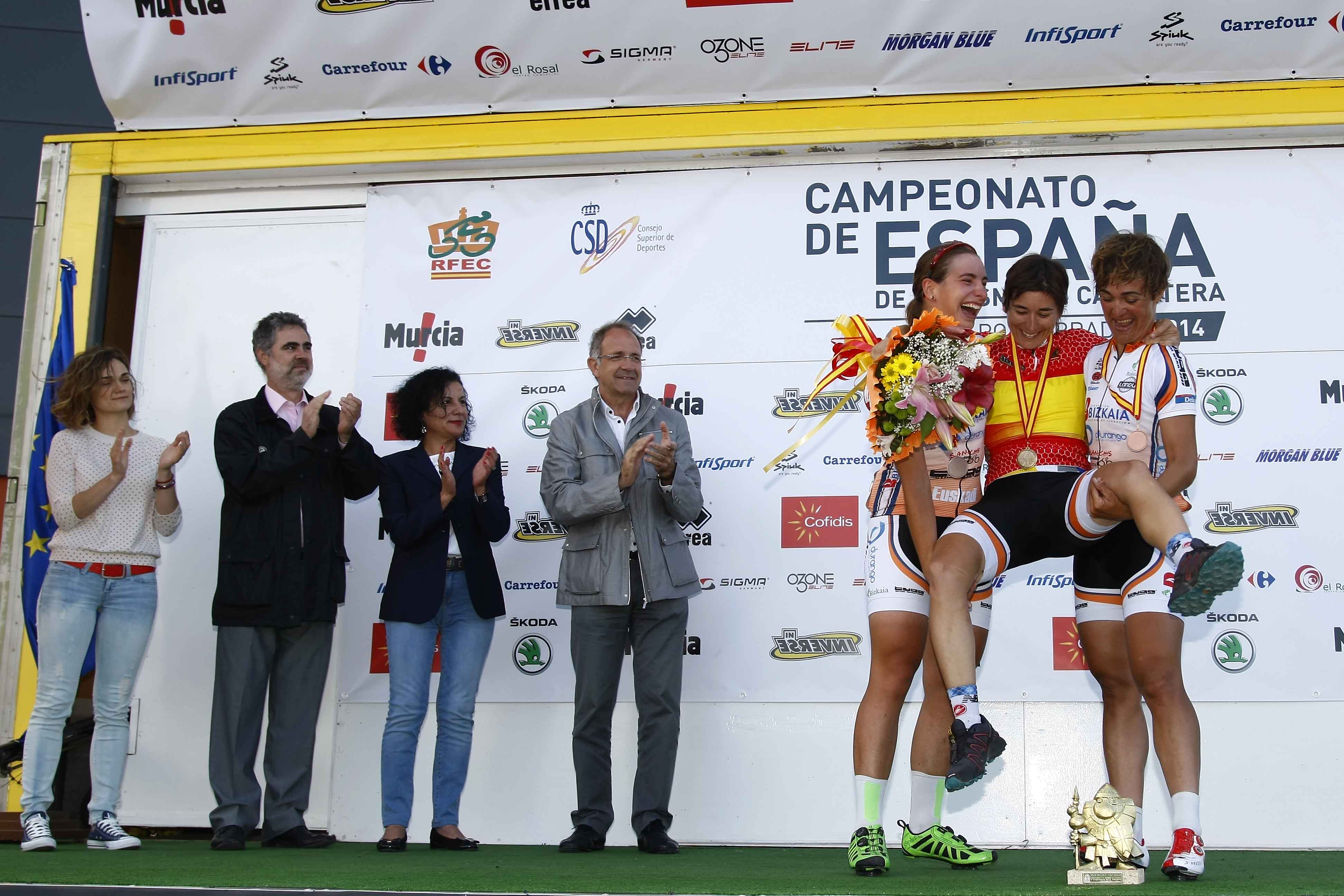 Campeonato de España Féminas: Anna Ramírez, oro en ruta y Olaberria, en crono.