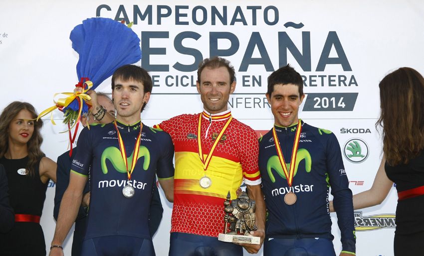 Valverde se viste de rojigualda tras una imponente actuación contra el crono.