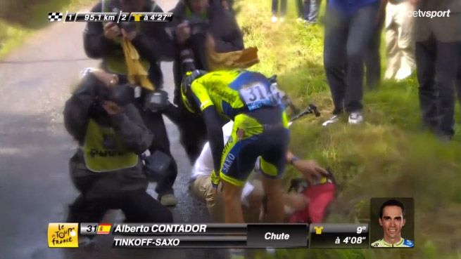 Alberto Contador abandona el Tour de Francia