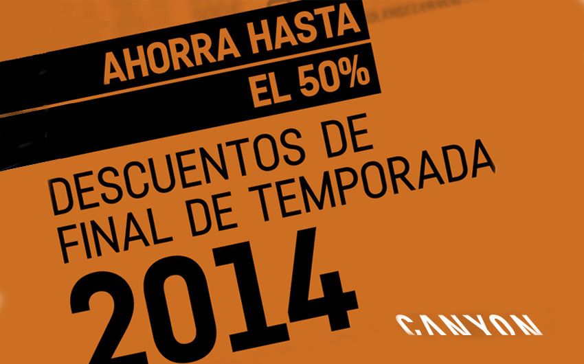 Última semana de descuentos de final de temporada en Canyon