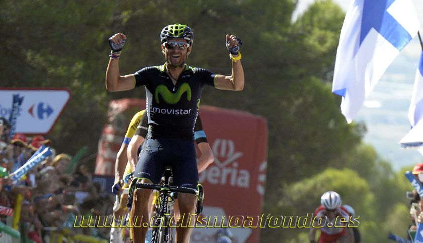 Vuelta a España 2014. Etapa 6. Exhibición de Valverde