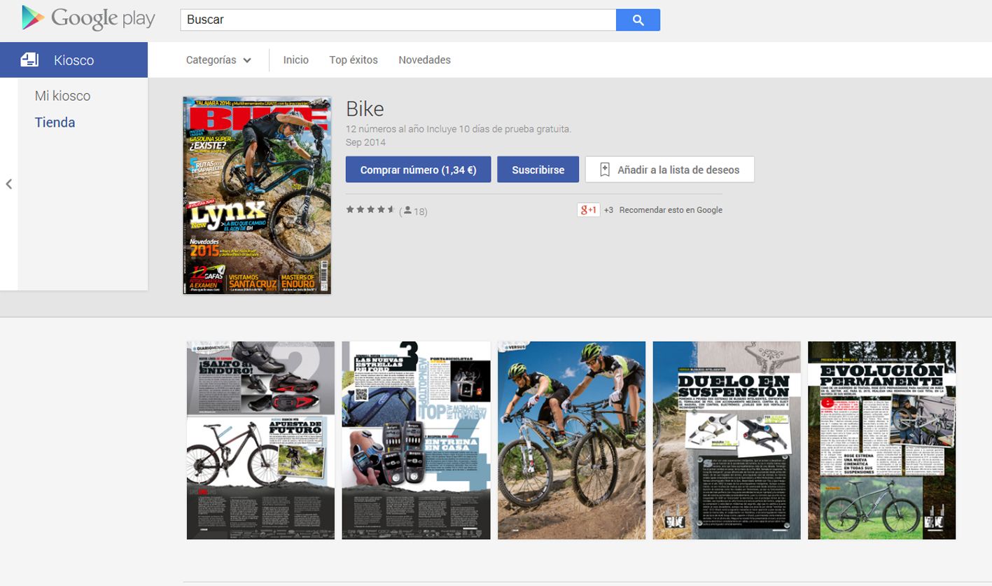 Motorpress Ibérica y Motorpress Rodale en el nuevo Kiosko de Google Play Store