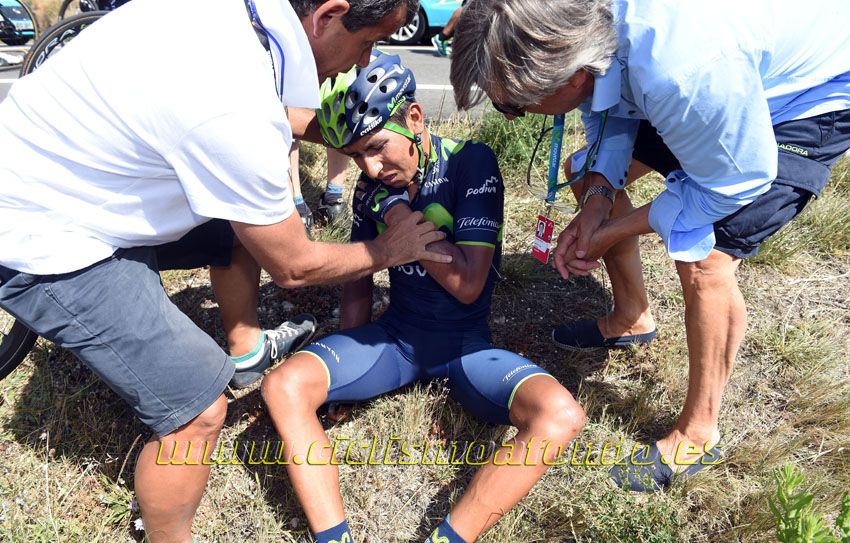 Nairo Quintana sufre una fractura con desplazamiento de la escápula