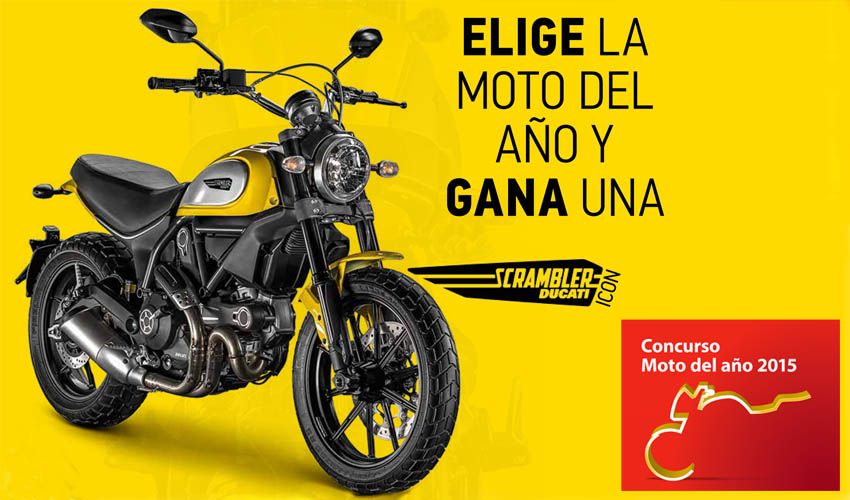 Elige la moto del año 2015 y llévate una Ducati Scrambler Icon
