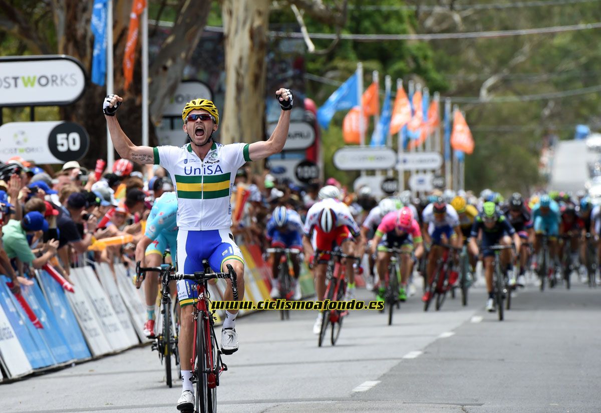 Tour Down Under 2015. Etapa 1. Bobridge sorprende al pelotón
