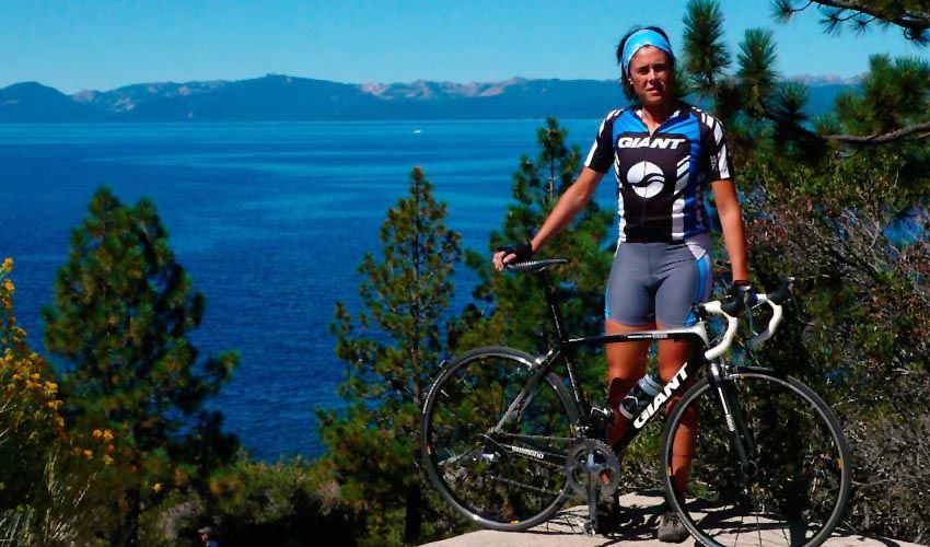Edurne Pasabán y Serafín Zubiri en La Cicloturista de Gran Canaria