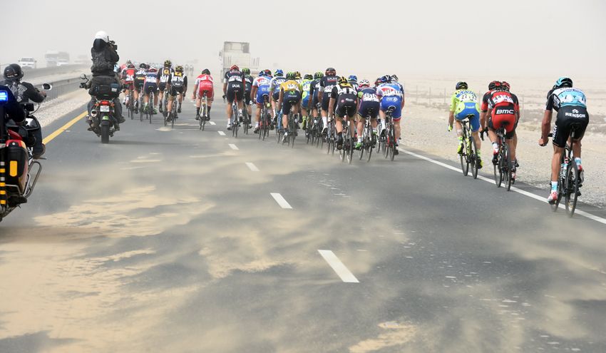 Tour de Qatar. Etapa 2. ¡Qué me pongan cinco Tourmalets antes que esto!