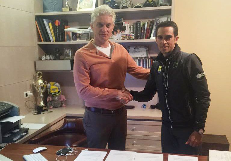 Alberto Contador renueva su contrato con el Tinkoff-Saxo