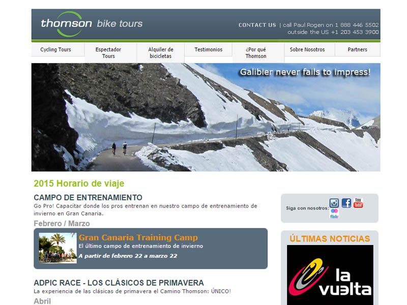 ¿Quieres trabajar con Thomson Bike Tours?