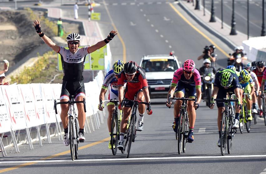 Tour de Oman. Etapa 2. Tiro al palo de Valverde